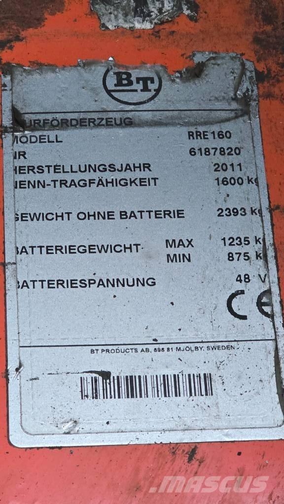 BT RR E 160 Viličarji s pomičnim teleskopom