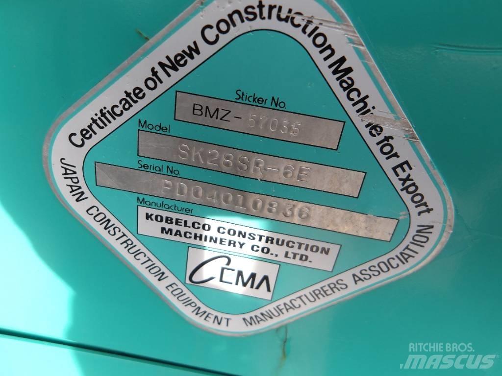 Kobelco SK 28 SR Mini bagri <7t
