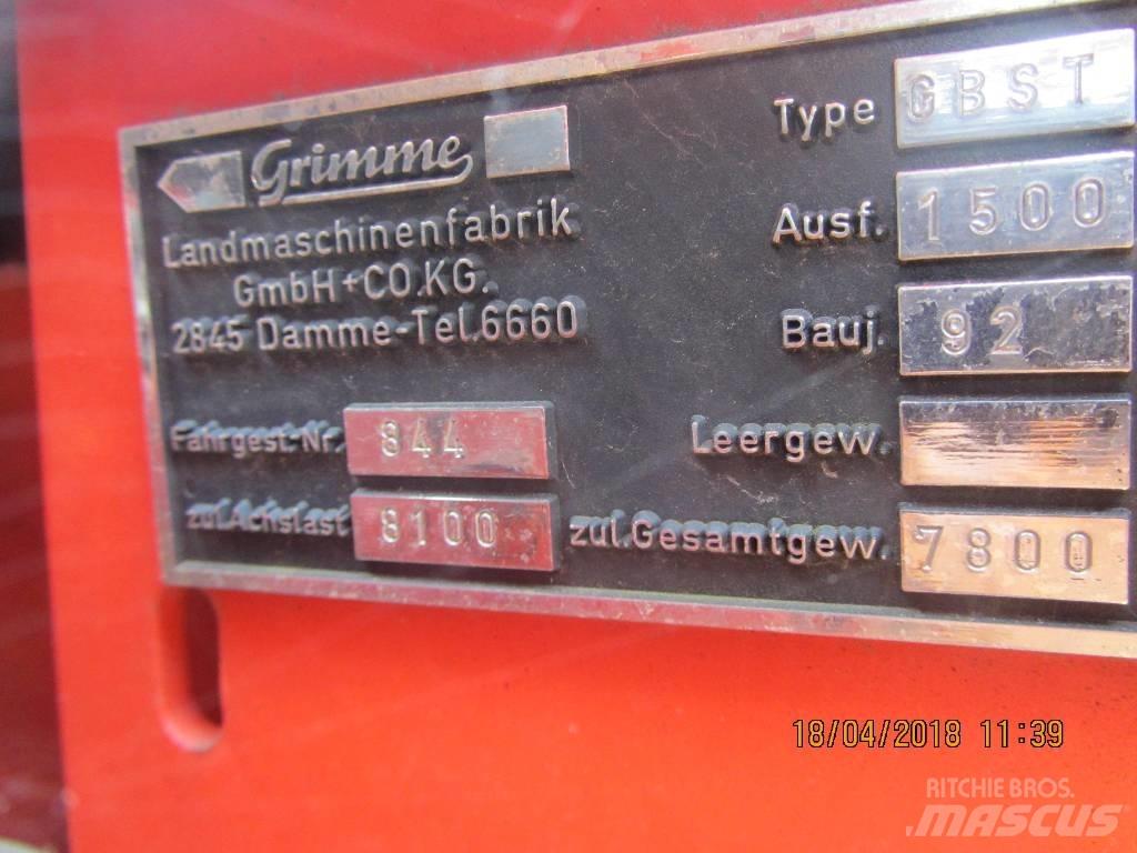 Grimme GBST 1500 Stroji za žetje krompirja