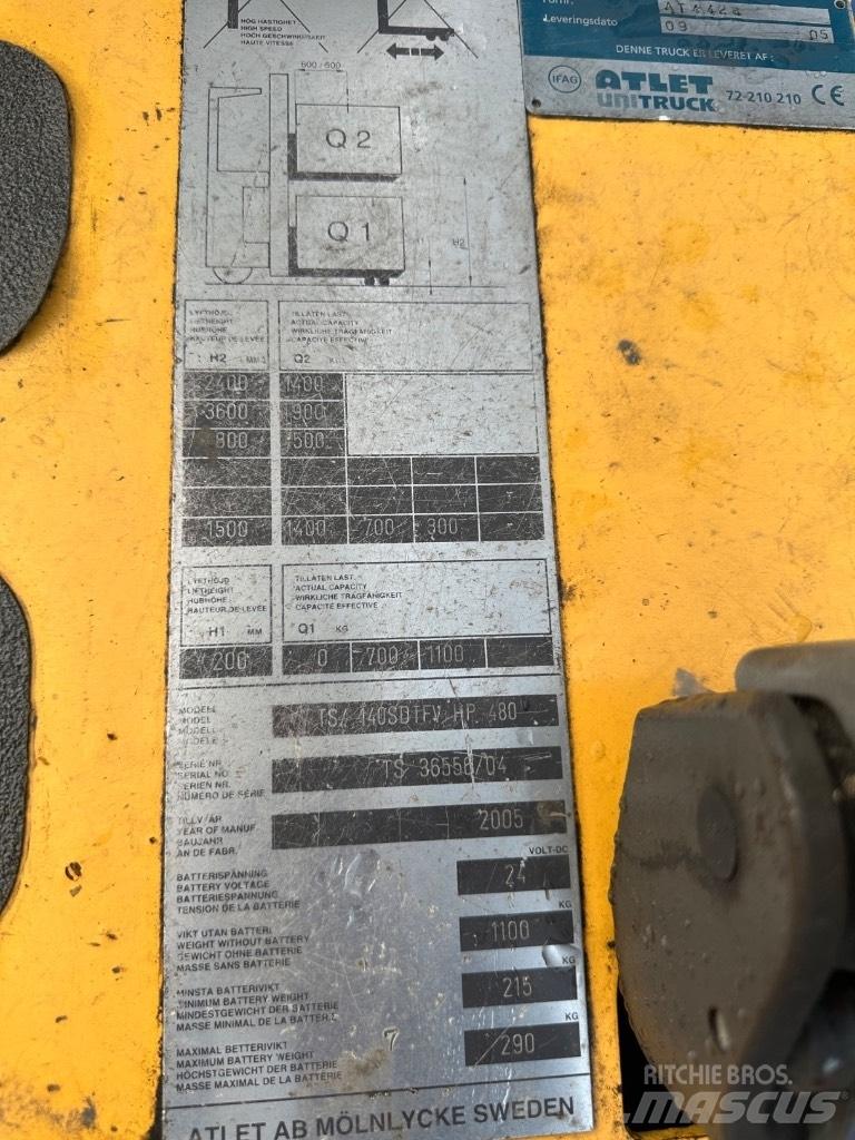 Atlet TS140 Ročni električni viličar