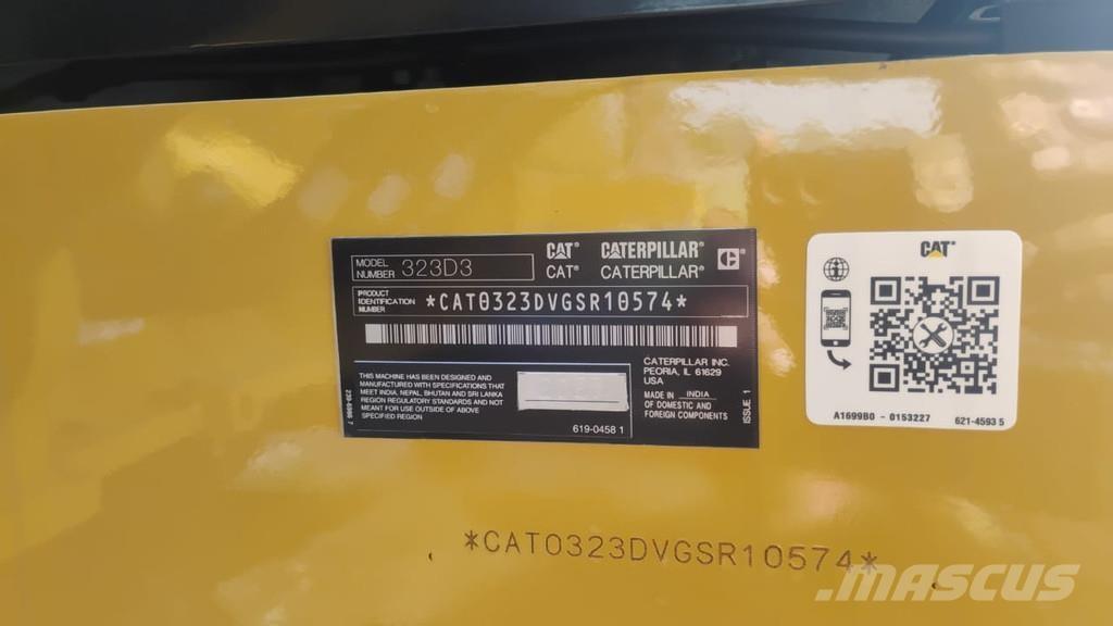 CAT 323D3 Bagri goseničarji