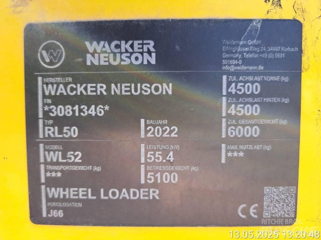 Wacker Neuson WL52 Kolesni nakladalci