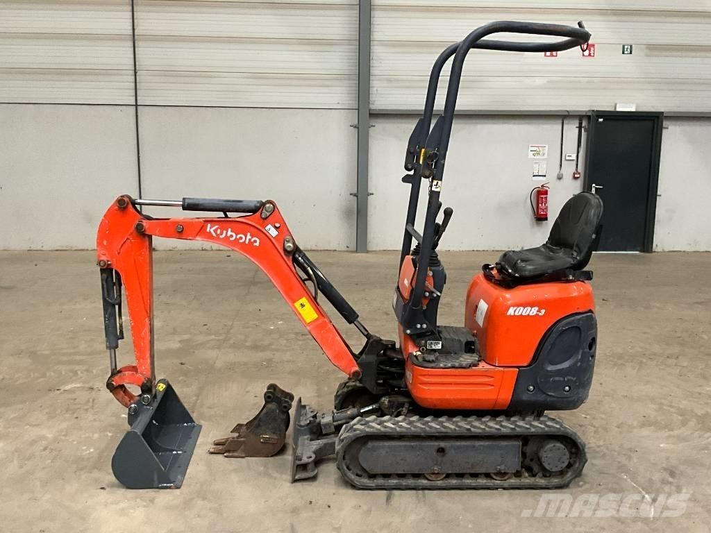 Kubota K 008-3 Mini bagri <7t