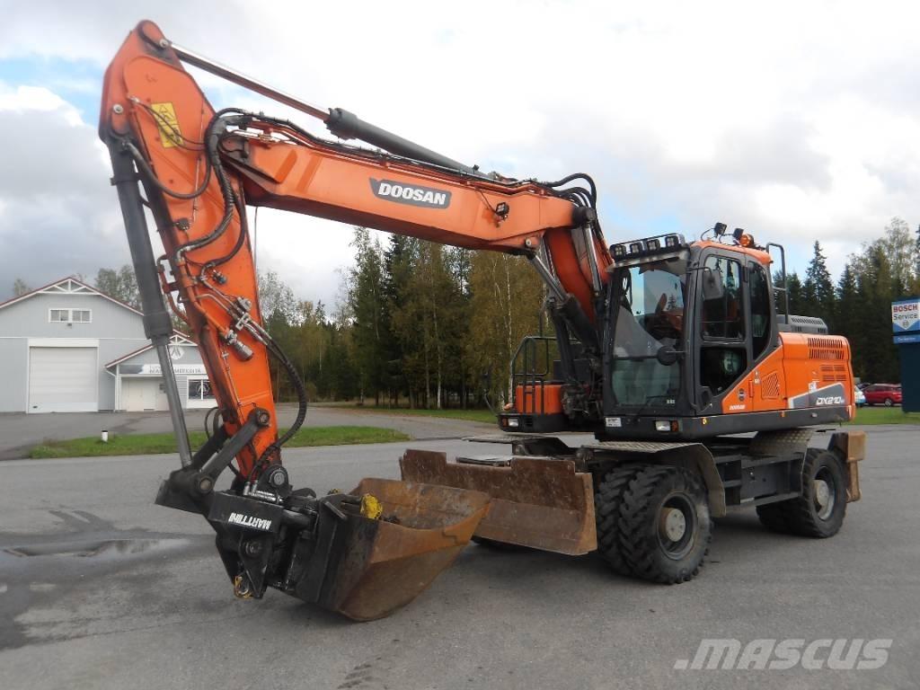 Doosan DX 210 WE Bagri na kolesih