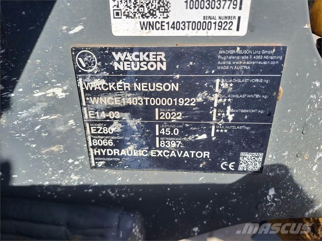 Wacker Neuson EZ80 Bagri goseničarji