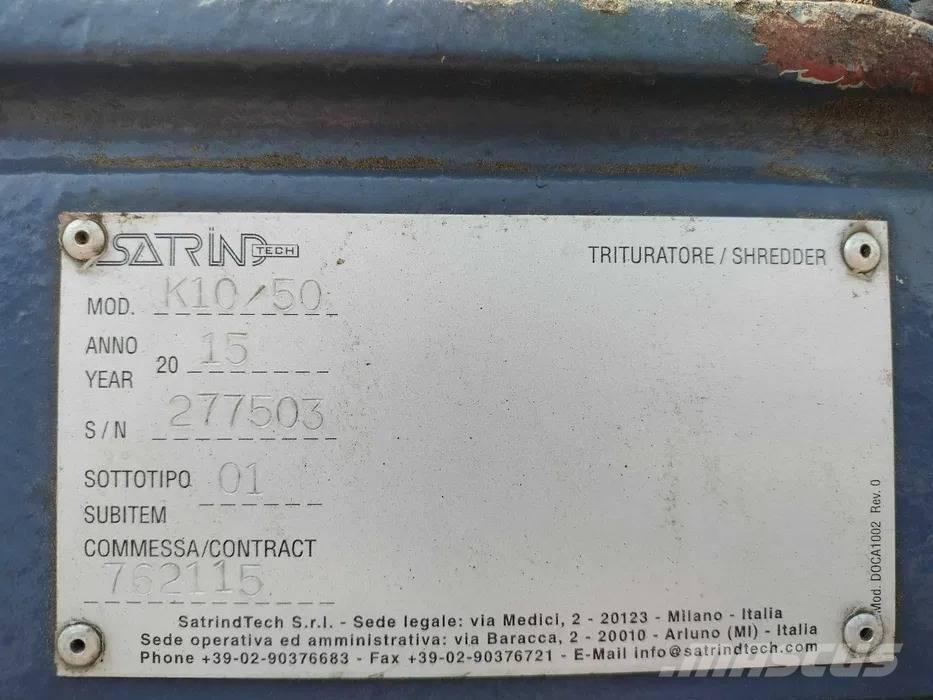 Satrind K10/50 Stroji za razrez odpada