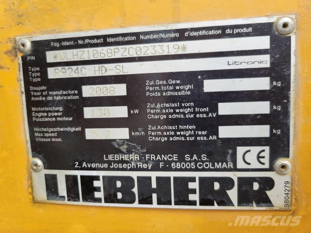 Liebherr R924 C SL Bagri goseničarji