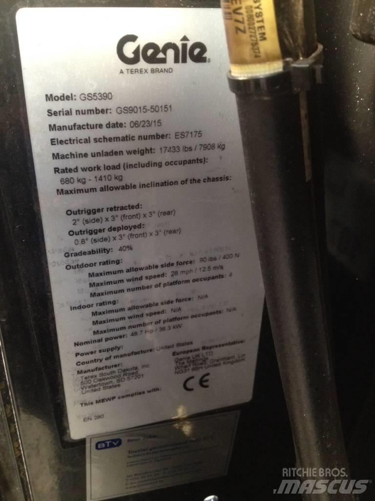 Genie GS 5390 Škarjaste dvižne ploščadi
