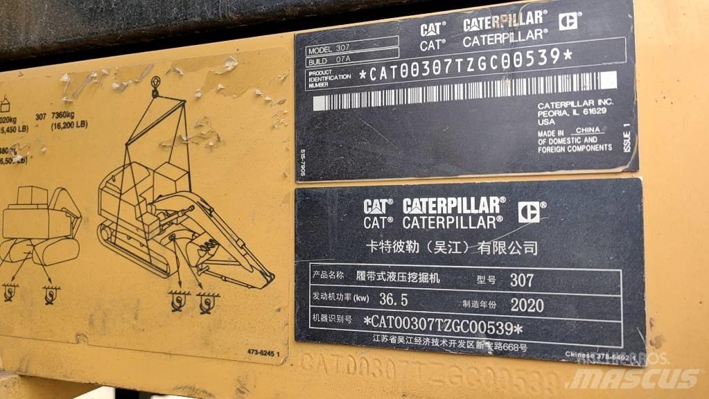 CAT 2020 CAT 307 Mini bagri <7t