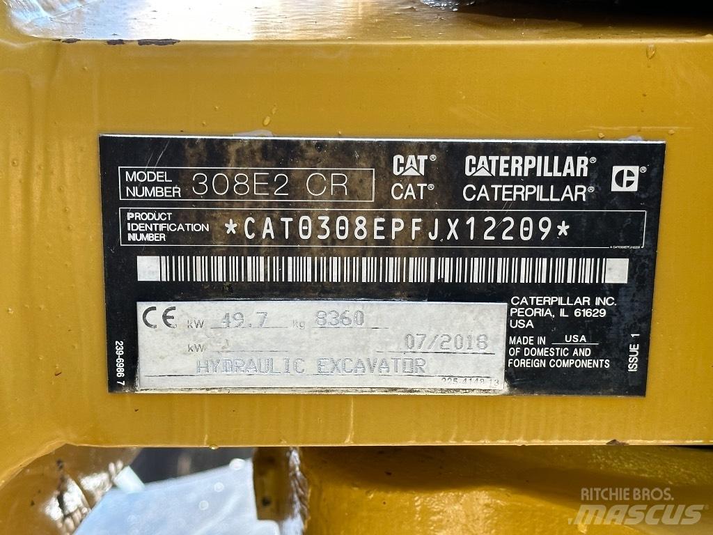 CAT 308 E2 CR Midi bagri 7t – 12t