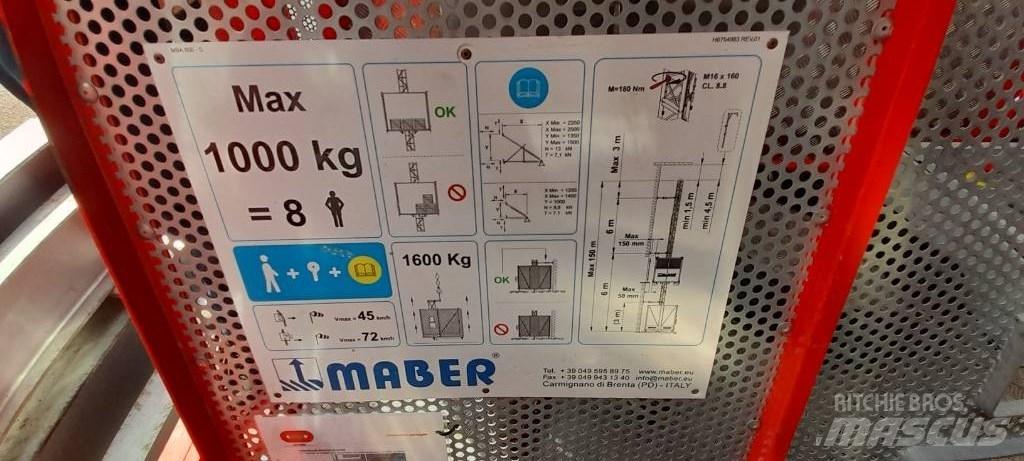  MABER MB A 800 Tovorna dvigala, vitli in dvigala za material