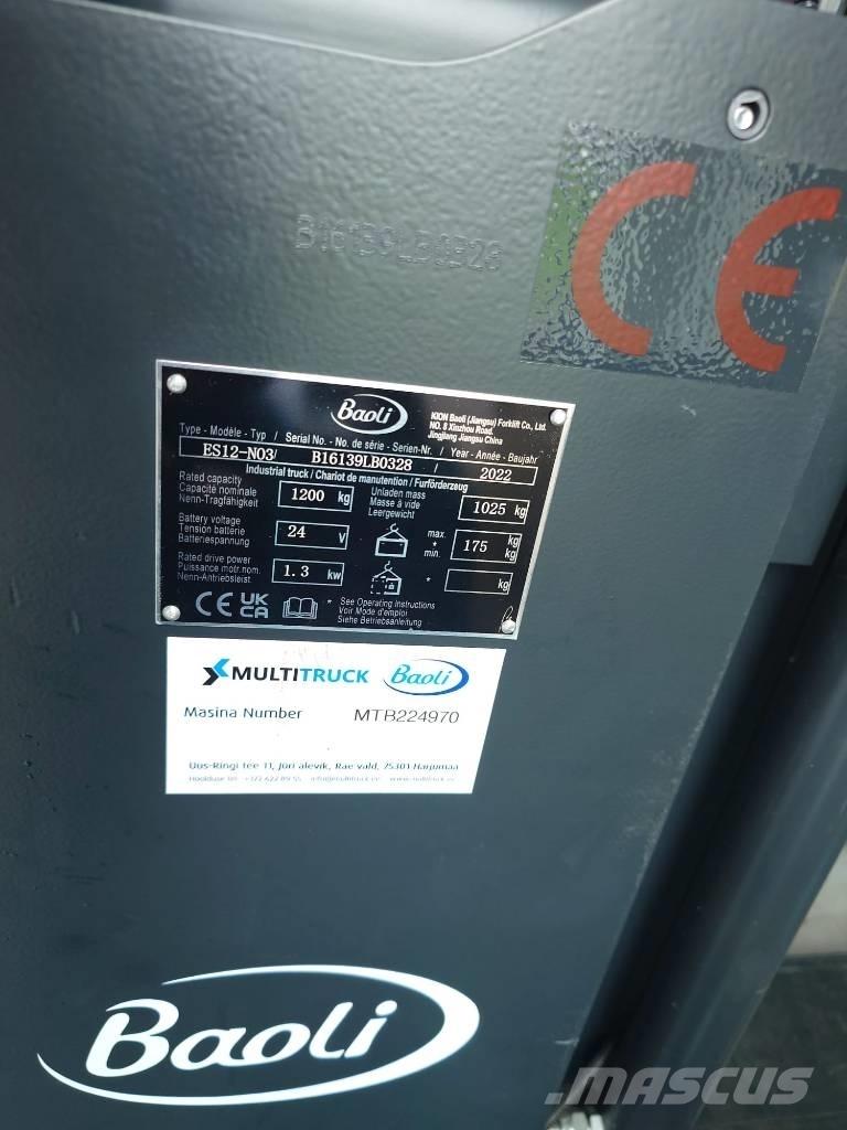 Baoli ES12-N03 Ročni električni viličar