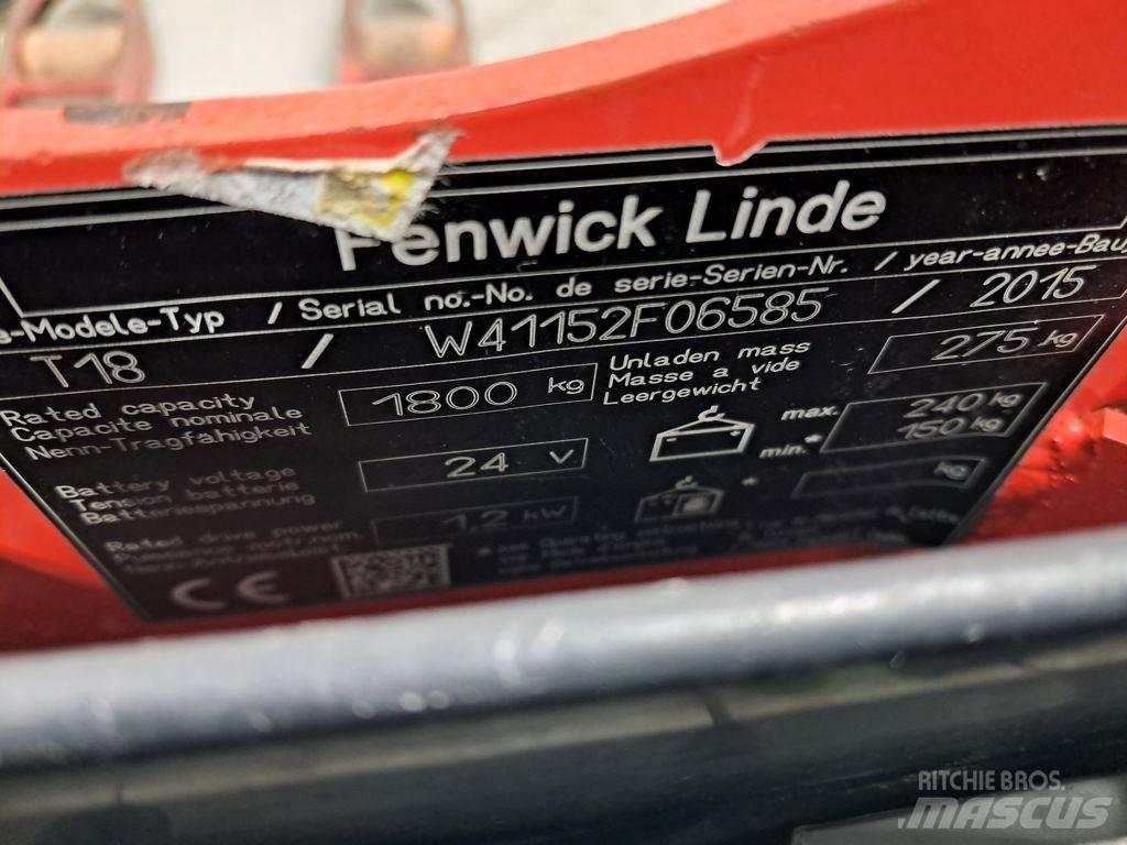 Linde T18 Električni nizko dvižni viličar