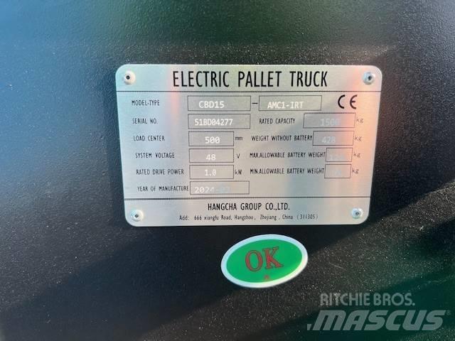 Hangcha CBD 15 AMC1 Električni nizko dvižni viličar