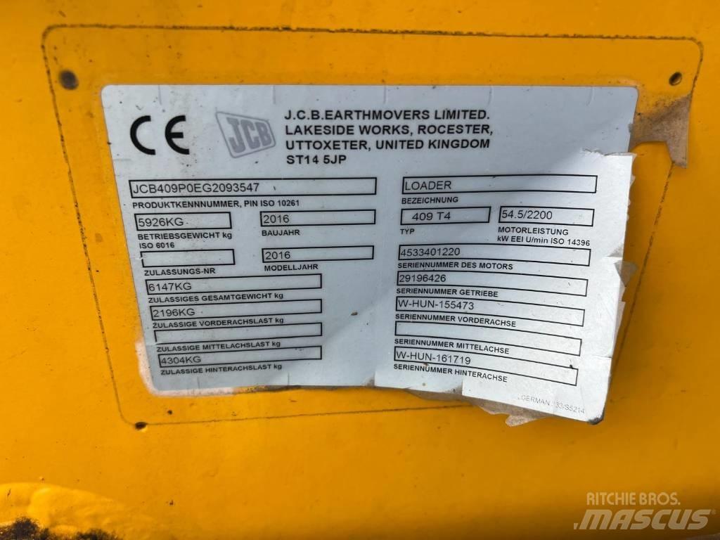 JCB 409 Agri shovel Kolesni nakladalci