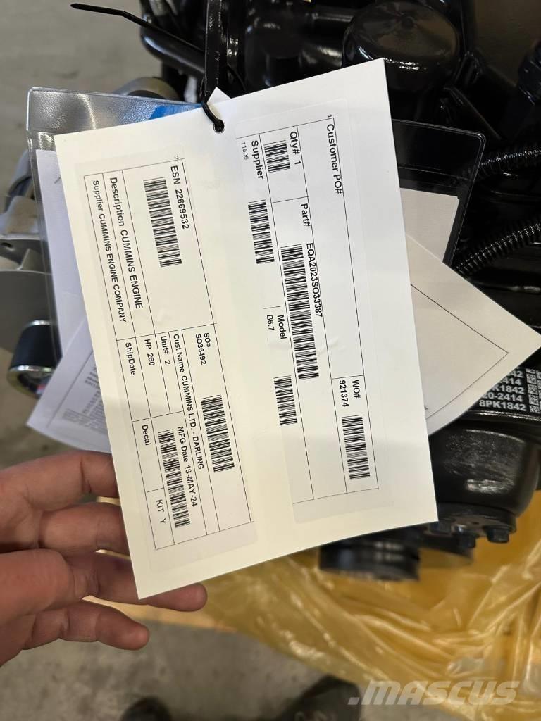 Cummins B6.7 FR95884 Kmetijstvo - drugo