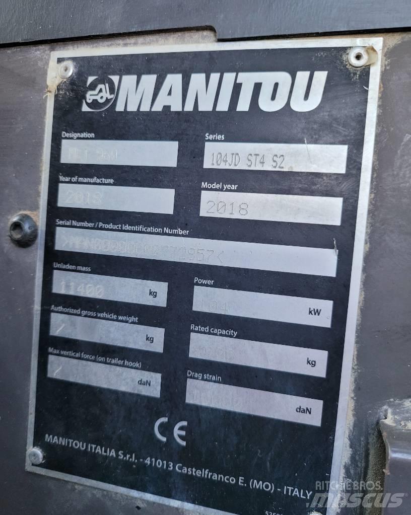 Manitou MLT960 Teleskopski viličarji