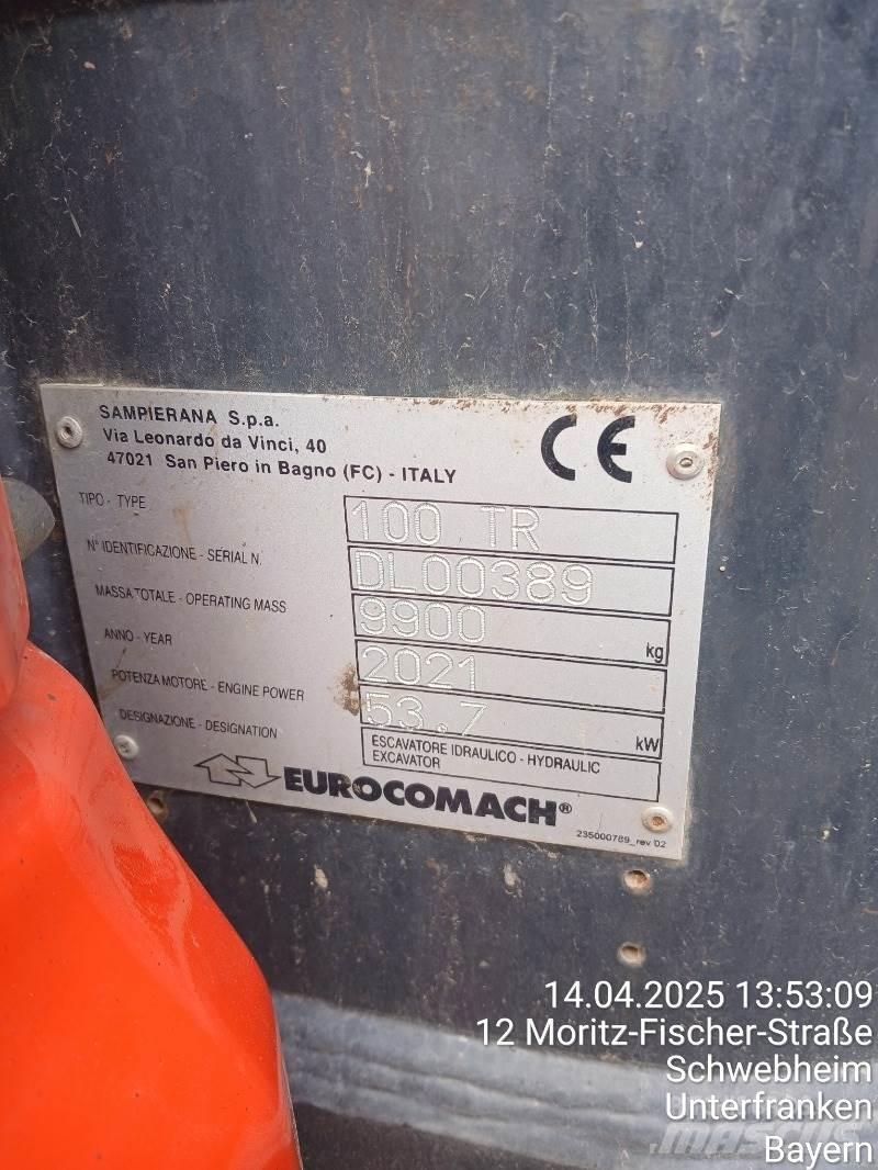 Eurocomach 100TR Mini bagri <7t