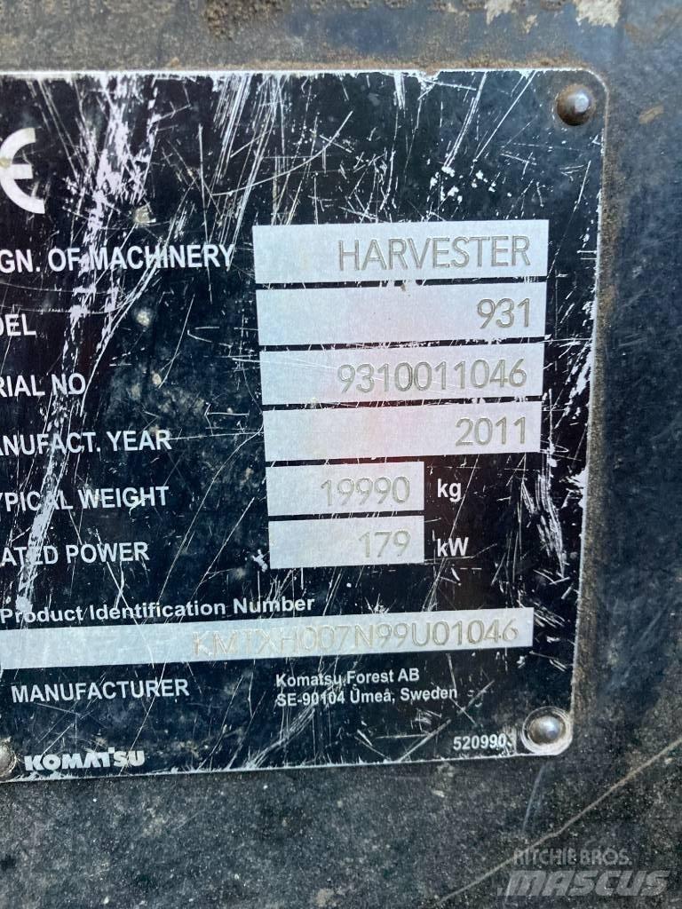 Komatsu 931.1 Harvesterji