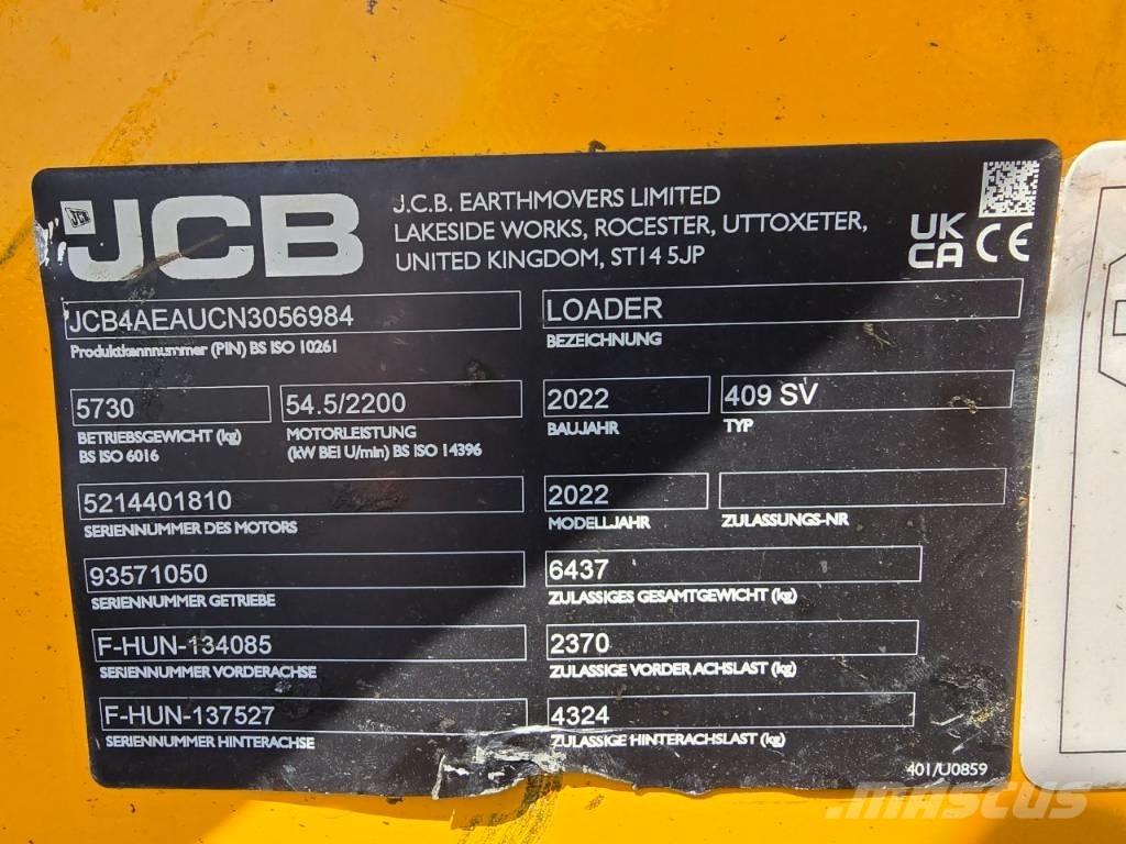 JCB 409SV Kolesni nakladalci