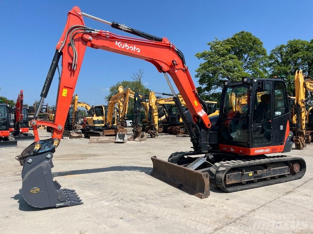 Kubota KX 080-4 Midi bagri 7t – 12t