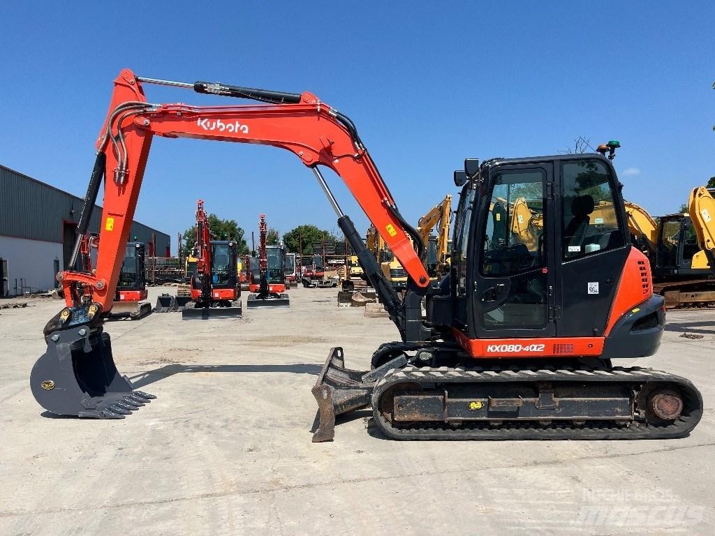 Kubota KX 080-4 Midi bagri 7t – 12t