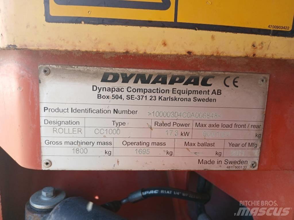 Dynapac CC1000, Vält Dvojni valjarji