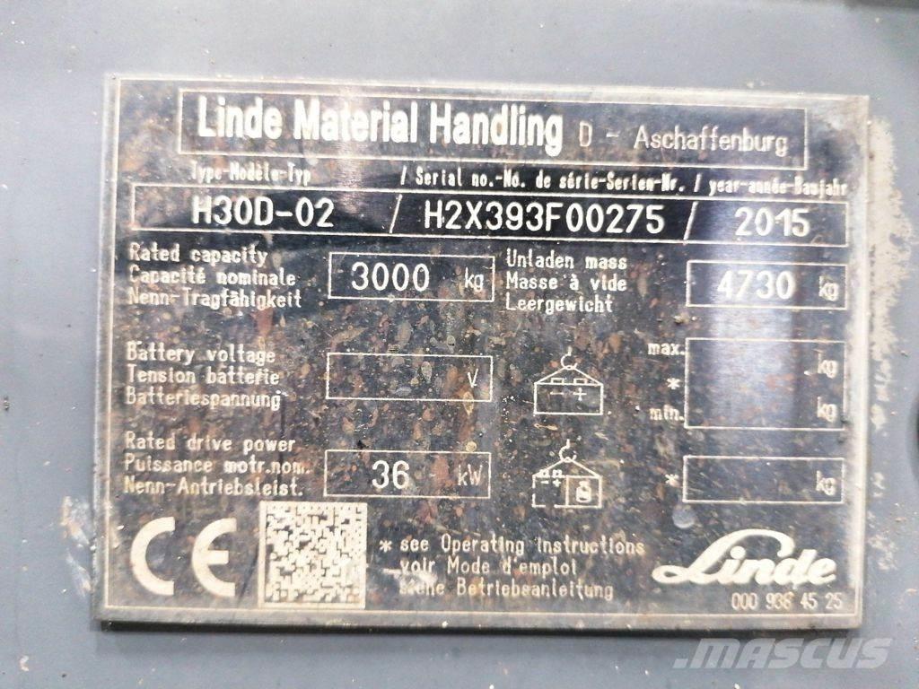 Linde H30D-02 Dizelski viličarji