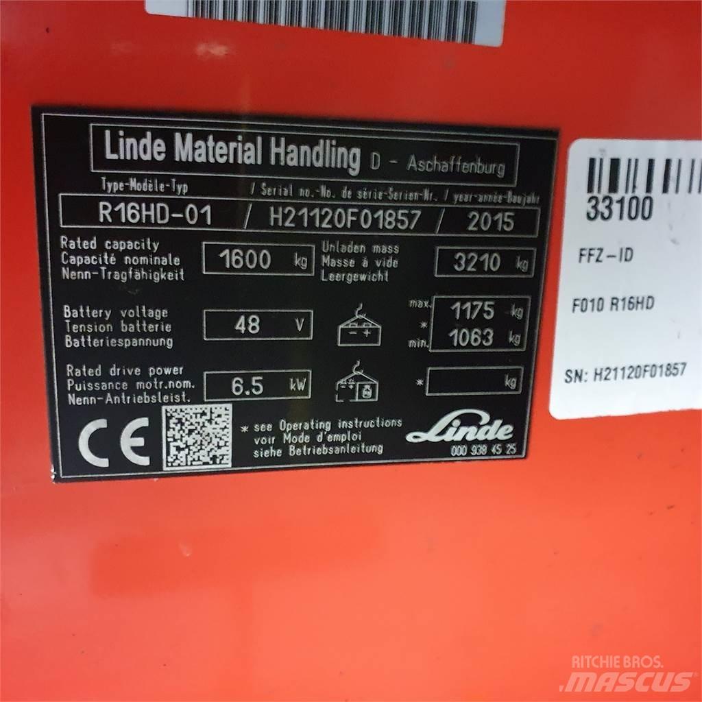 Linde R16HD Viličarji s pomičnim teleskopom