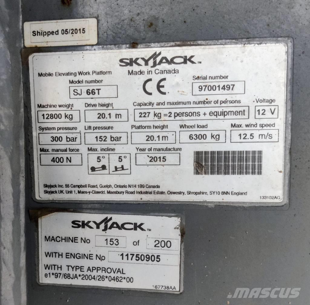 SkyJack SJ 66 T Zglobne dvižne ploščadi