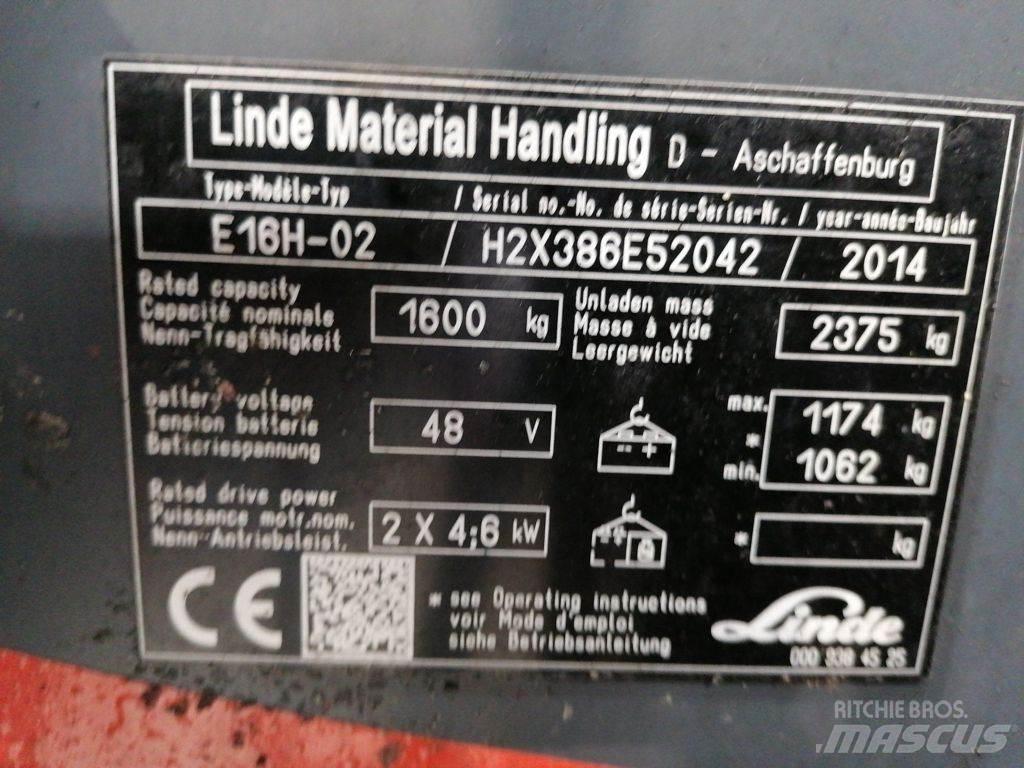 Linde E16H-02 Električni viličarji