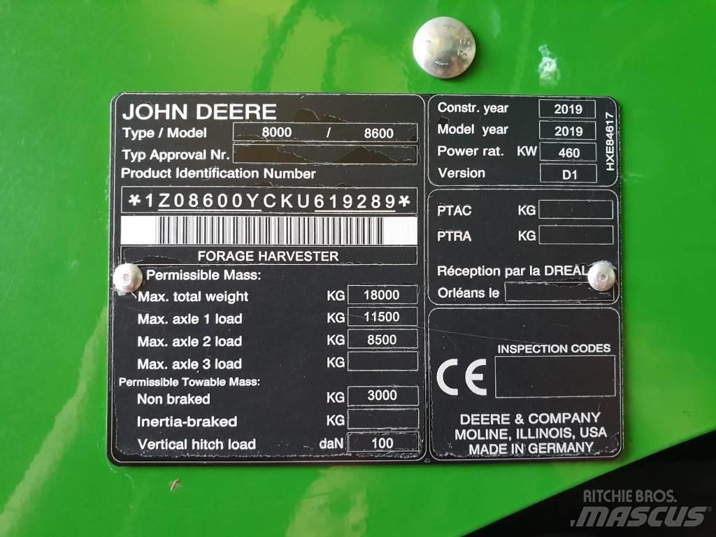 John Deere 8600I Kombajni za krmo
