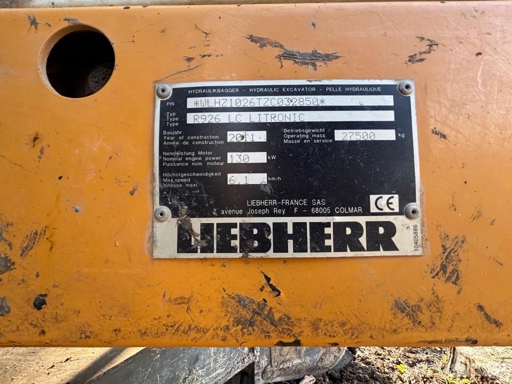 Liebherr R 926 LC NL Dolgo sežni bagri