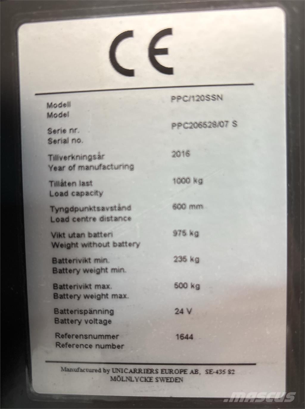 Atlet PPC120 Nizko dvižni komisionirni viličar