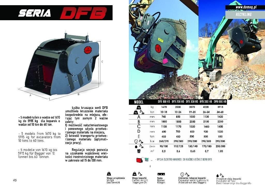  DEMOQ DFB350 Drobilne žlice