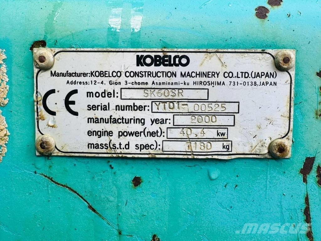 Kobelco SK 60 SR Mini bagri <7t