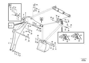 Volvo - Bolt - 15631339 Boom in dipper roke