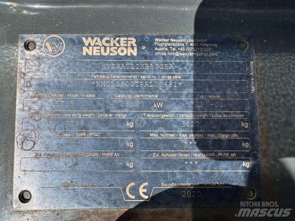 Wacker Neuson ET35 Bagri goseničarji