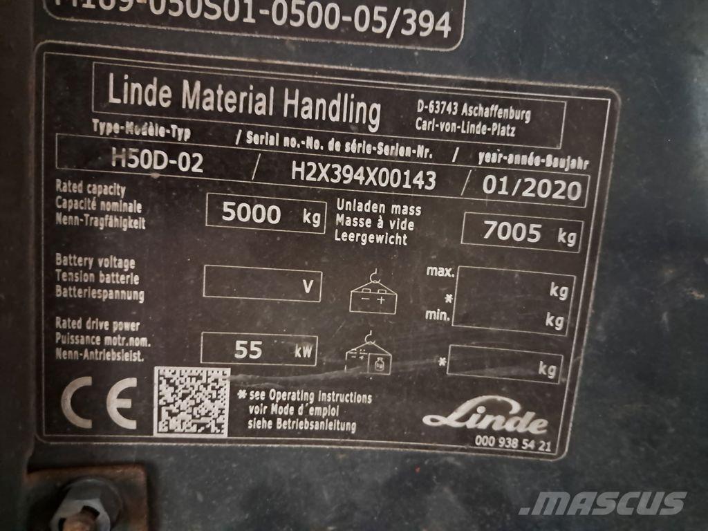 Linde H50D-02 Dizelski viličarji