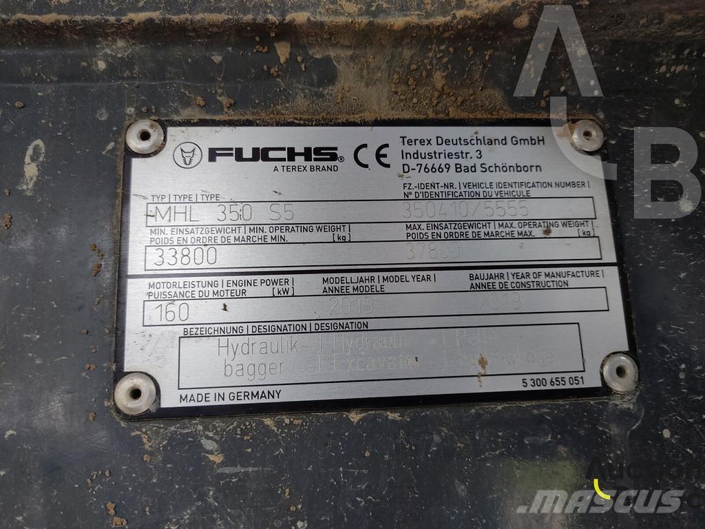 Fuchs MHL 350 Bagri za prekladanje primarnih/sekundarnih surovin