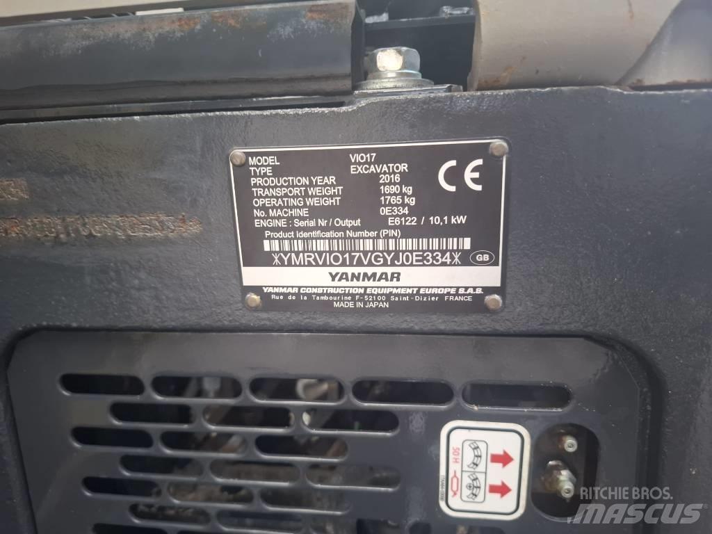 Yanmar Vio 17 Mini bagri <7t