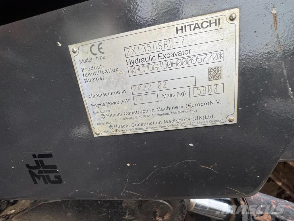 Hitachi ZX 135 US-7 Bagri goseničarji