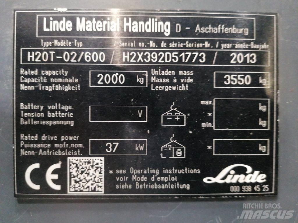 Linde H20T-02/600 Plinski viličarji