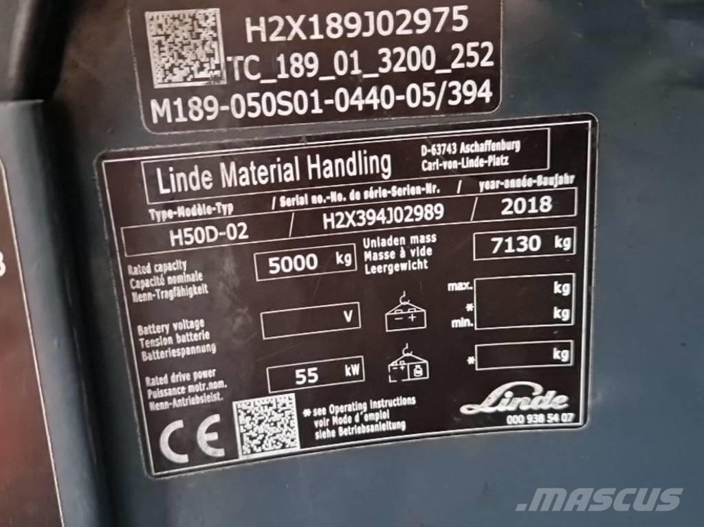Linde H50D-02 Dizelski viličarji