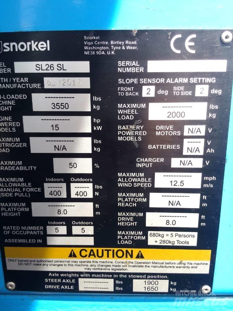 Snorkel SL 26 Zglobne dvižne ploščadi