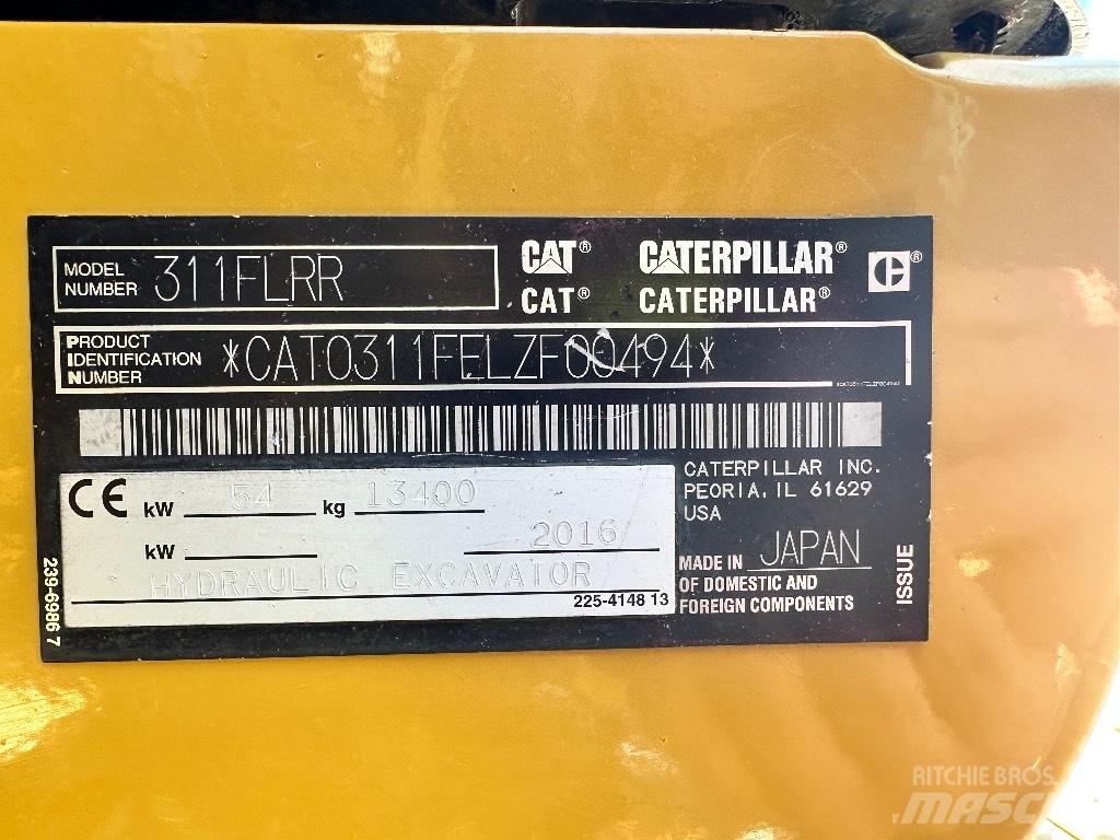 CAT 311 F LRR Bagri goseničarji