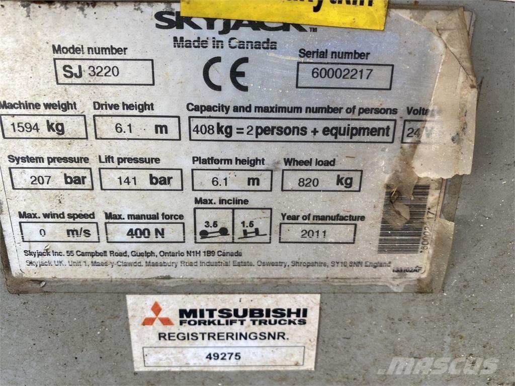 SkyJack SJ3219 Škarjaste dvižne ploščadi