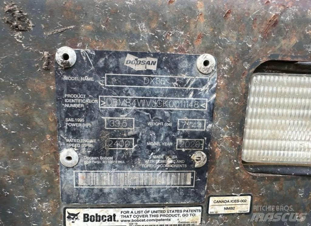 Doosan DX 35 Mini bagri <7t