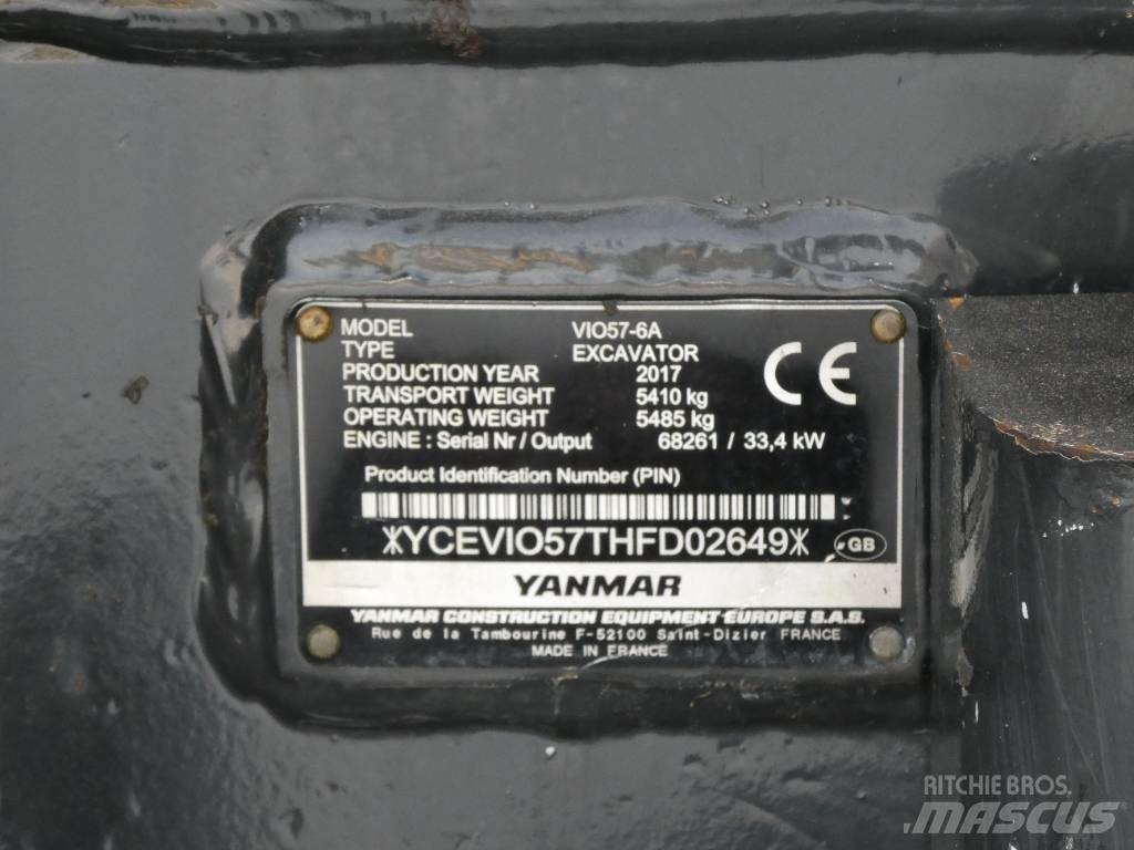 Yanmar Vio 57-6A Mini bagri <7t