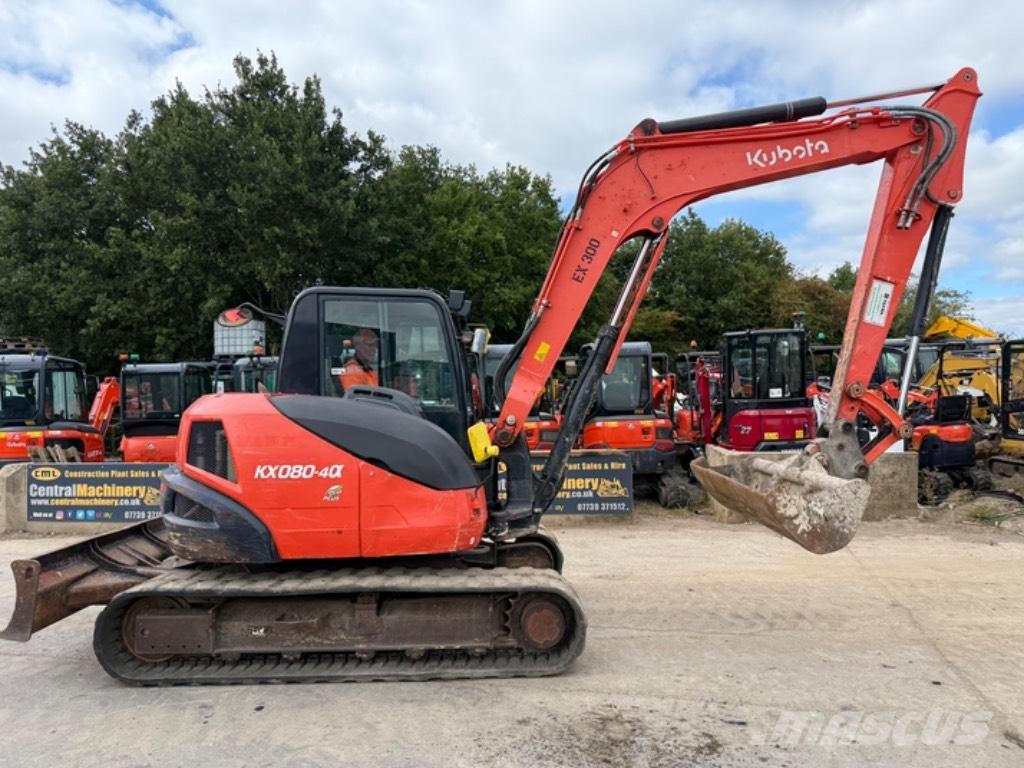 Kubota KX 080-4 Midi bagri 7t – 12t